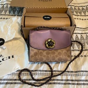 Coach Tea Rose crossbody